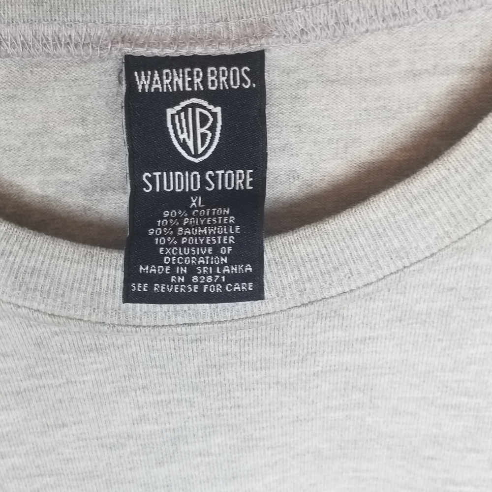 1998 Warner Bros. Studio Pepe's Black Book X-Large Tshirt, Pepe Le Pew, Gray - Picture 5 of 6